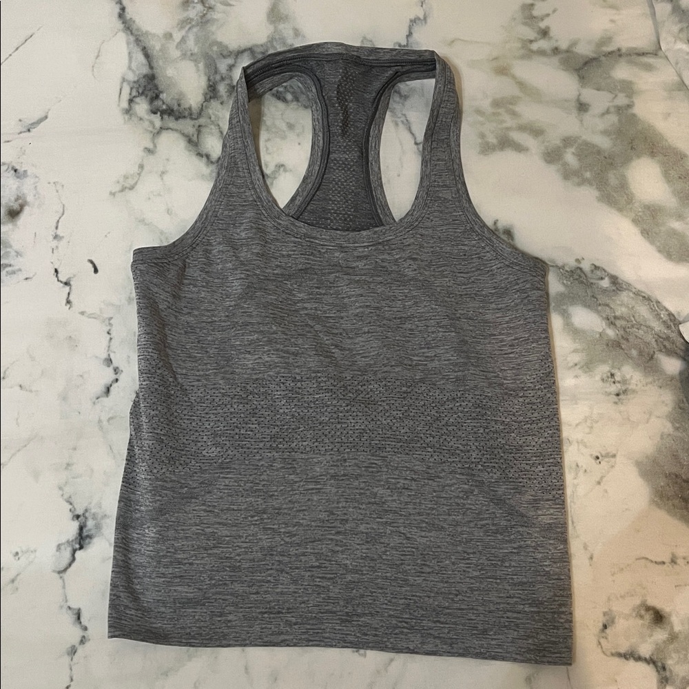 Lululemon Gray Racerback Tank Top